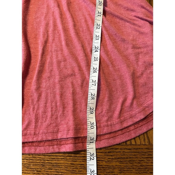 Y2K Tank Top 1X Coral Pink Sequin Trim Festival Babydoll Rave Concert Flowy - Picture 8 of 8